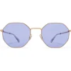 Mykita Sunglasses & Eyewear-- Studio 7.2 - Studio - Champagne Gold Purple - Metal Collection - Sunglasses - Eyewear - Avvenice