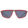 Mykita Sunglasses & Eyewear-- Tribe - Mylon - Red Graphite Dark Grey - Mylon Collection - Sunglasses - Eyewear - Avvenice