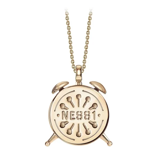 NESS1 Installations|Necklaces-- Alarm Necklace 9kt Rose Gold and Diamond - Time Collection - Handcrafted Necklace - High Quality Luxury - Avvenice