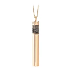 NESS1 Installations|Necklaces-- Cig.Au.Rette Necklace 9Kt Rose Gold and Diamonds and Ruby - Drug Collection - Handcrafted Necklace - High Quality Luxury - Avvenice