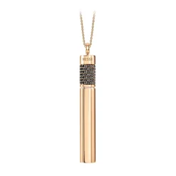 NESS1 Installations|Necklaces-- Cig.Au.Rette Necklace 9Kt Rose Gold and Diamonds and Ruby - Drug Collection - Handcrafted Necklace - High Quality Luxury - Avvenice