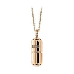 NESS1 Installations|Necklaces-- Pill.Ola Necklace 18Kt Rose Gold and Diamond - Drug Collection - Handcrafted Necklace - High Quality Luxury - Avvenice