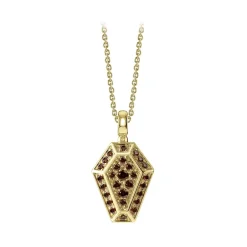 NESS1 Installations|Necklaces-- Pocket Coffin Necklace 18kt Yellow Gold and Diamonds - Time Collection - Handcrafted Necklace - High Quality Luxury - Avvenice