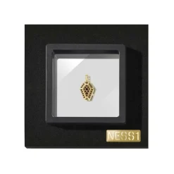 NESS1 Installations|Necklaces-- Pocket Coffin Necklace 18kt Yellow Gold and Diamonds - Time Collection - Handcrafted Necklace - High Quality Luxury - Avvenice
