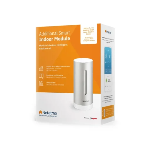 Netatmo Smart Home-- Additional Smart Indoor Module for Weather Station - Weather Station Smart Home - Weather Station - Avvenice