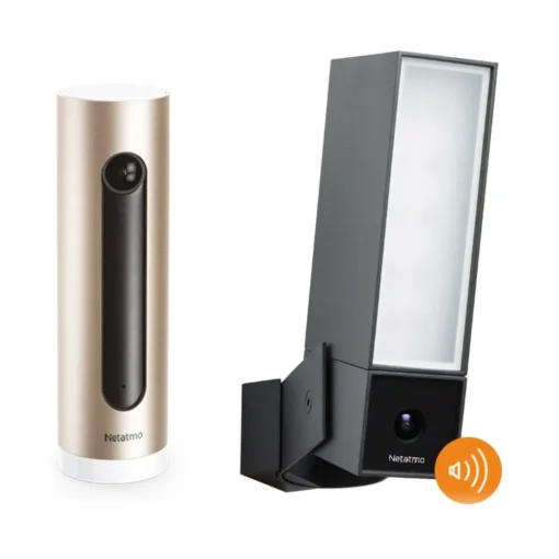 Netatmo Smart Home-- Outdoor Camera with Siren and Indoor Camera - Security Camera - Avvenice
