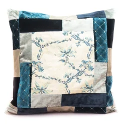 Venetian Reflections by Nicolao Furnishings-Nicolao Atelier - Liseree Rubelli Pillow - Shades of Blue - Pillow - Made in Italy - Luxury Exclusive Collection - Avvenice