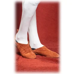 Venetian Reflections by Nicolao Shoes-Nicolao Atelier - Man Shoe - Medieval Style (Suede) - Shoe - Made in Italy - Luxury Exclusive Collection - Avvenice