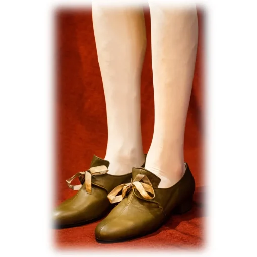 Venetian Reflections by Nicolao Shoes-Nicolao Atelier - Shoe '700 - Man Olive Green Color - Shoe - Made in Italy - Luxury Exclusive Collection - Avvenice
