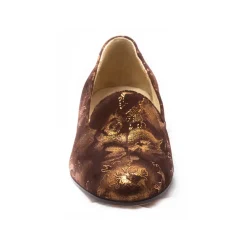 Venetian Reflections by Nicolao Slippers-Nicolao Atelier - Slipper Shoe - Woman Brown Color - Shoe - Made in Italy - Luxury Exclusive Collection - Avvenice