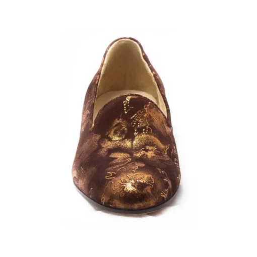 Venetian Reflections by Nicolao Slippers-Nicolao Atelier - Slipper Shoe - Woman Brown Color - Shoe - Made in Italy - Luxury Exclusive Collection - Avvenice