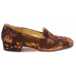 Venetian Reflections by Nicolao Slippers-Nicolao Atelier - Slipper Shoe - Woman Brown Color - Shoe - Made in Italy - Luxury Exclusive Collection - Avvenice