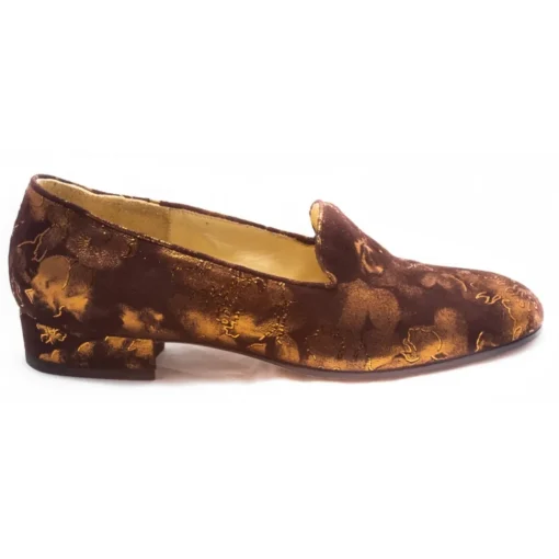 Venetian Reflections by Nicolao Slippers-Nicolao Atelier - Slipper Shoe - Woman Brown Color - Shoe - Made in Italy - Luxury Exclusive Collection - Avvenice