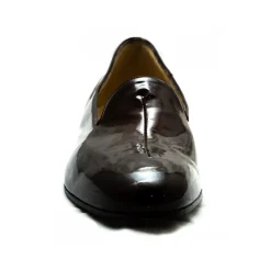 Venetian Reflections by Nicolao Slippers-Nicolao Atelier - Slipper Shoe - Man Black Color (Varnish) - Shoe - Made in Italy - Luxury Exclusive Collection - Avvenice