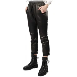 Noblesse Oblige - Monte-Carlo Trousers-- Izpan - Black - Pants - Luxury Exclusive Collection - Avvenice