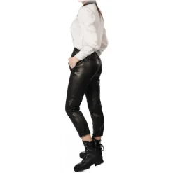 Noblesse Oblige - Monte-Carlo Trousers-- Izpan - Black - Pants - Luxury Exclusive Collection - Avvenice