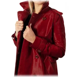 Noblesse Oblige - Monte-Carlo Jackets-- Rodisia - Trench - Rouge - Trench - Coat - Jacket - Luxury Exclusive Collection - Avvenice