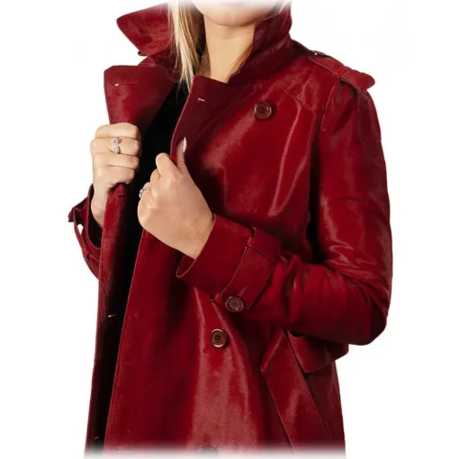 Noblesse Oblige - Monte-Carlo Jackets-- Rodisia - Trench - Rouge - Trench - Coat - Jacket - Luxury Exclusive Collection - Avvenice
