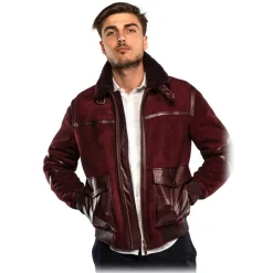 Noblesse Oblige - Monte-Carlo Jackets-- Hoker - Burgundy - Coat - Jacket - Luxury Exclusive Collection - Avvenice