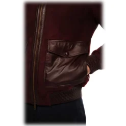 Noblesse Oblige - Monte-Carlo Jackets-- Hoker - Burgundy - Coat - Jacket - Luxury Exclusive Collection - Avvenice