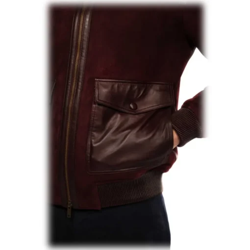 Noblesse Oblige - Monte-Carlo Jackets-- Hoker - Burgundy - Coat - Jacket - Luxury Exclusive Collection - Avvenice