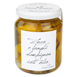 Nonno Andrea Preserved Foods-- Marinated Pumpkin and Champignon Mushrooms - Marinated Vegetables Organic - Avvenice