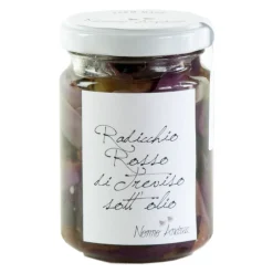 Nonno Andrea Preserved Foods-- Marinated Radicchio Rosso of Treviso I.G.P. - Marinated Vegetables Organic - 140 g - Avvenice