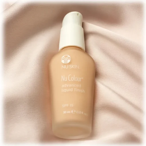Nu Skin Natural Cosmetics-- Advanced Liquid Finish Anti-Ageing Foundation with SPF 15 - Sunset Beige - 30 ml - Body Spa - Beauty - Avvenice