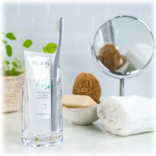 Nu Skin Natural Cosmetics-- AP 24 Whitening Toothbrush - Grey/White - Body Spa - Beauty - Professional Spa Equipment - Avvenice
