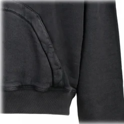 Off-White Sweatshirts-- Black and Multicolour Cotton Digit Bacchus Hoodie - Exclusive Luxury Collection - Avvenice