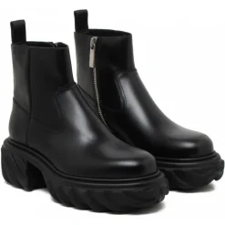 Off-White Shoes-- Black Exploration Motor Boots - Exclusive Luxury Collection - Avvenice