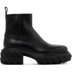 Off-White Shoes-- Black Exploration Motor Boots - Exclusive Luxury Collection - Avvenice