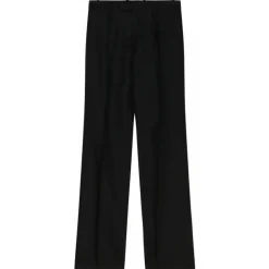 Off-White Trousers-- Black Virgin Wool Tailored Trousers - Exclusive Luxury Collection - Avvenice