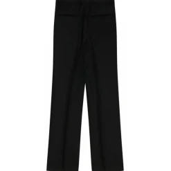Off-White Trousers-- Black Virgin Wool Tailored Trousers - Exclusive Luxury Collection - Avvenice