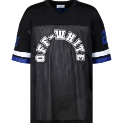 Off-White T-shirt-- Black, White and Royal Blue T-Shirt - Exclusive Luxury Collection - Avvenice