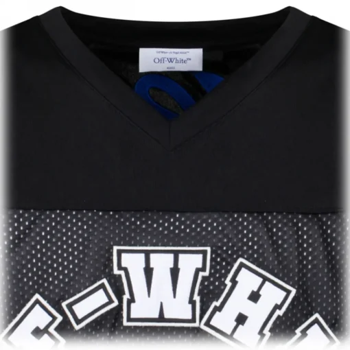 Off-White T-shirt-- Black, White and Royal Blue T-Shirt - Exclusive Luxury Collection - Avvenice