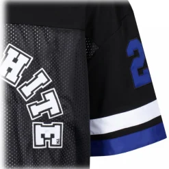 Off-White T-shirt-- Black, White and Royal Blue T-Shirt - Exclusive Luxury Collection - Avvenice