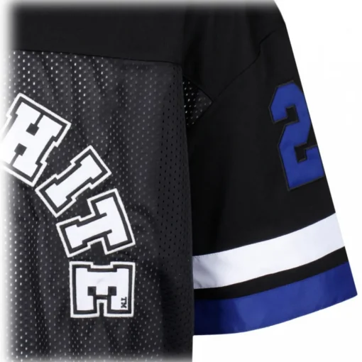 Off-White T-shirt-- Black, White and Royal Blue T-Shirt - Exclusive Luxury Collection - Avvenice