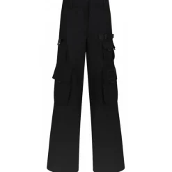 Off-White Trousers-- Black Wo Gab Toybox Cargo Trousers - Exclusive Luxury Collection - Avvenice