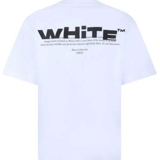 Off-White T-shirt-- White Shared Logo T-Shirt - Exclusive Luxury Collection - Avvenice