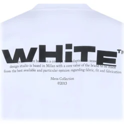 Off-White T-shirt-- White Shared Logo T-Shirt - Exclusive Luxury Collection - Avvenice