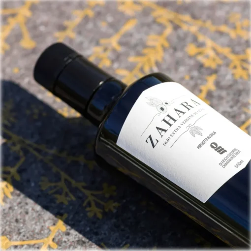 Oleificio Guccione Oil & Vinegar-- Zahara - Sicilian Extra Virgin Olive Oil - Italian - Box - High Quality - 500 ml - Avvenice