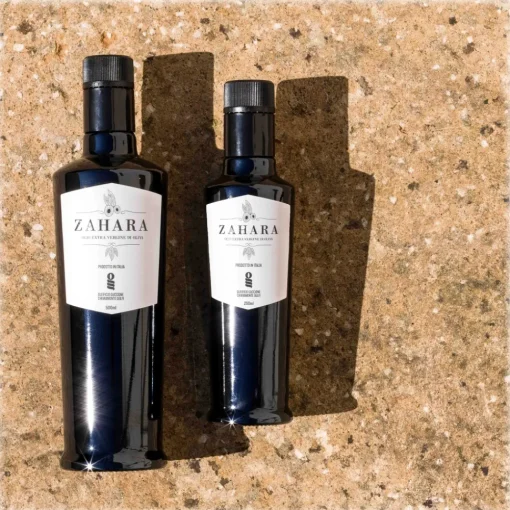 Oleificio Guccione Oil & Vinegar-- Zahara - Sicilian Extra Virgin Olive Oil - Italian - Box - High Quality - 500 ml - Avvenice