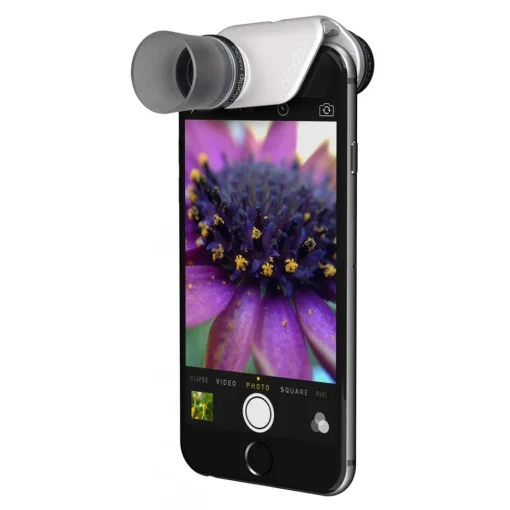 Olloclip Photo & Video-- Macro Pro Lens Set - White / White Clip - iPhone 6 / 6s / 6 Plus / 6s Plus - Macro 7X 14X 21X - Lens Set - Avvenice