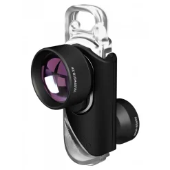 Olloclip Photo & Video-- Vista Lens Set - Black Lens / Black Clip - iPhone 8 / 7 / 8 Plus / 7 Plus - Telephoto and Super-Wide - Lens Set - Avvenice