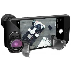 Olloclip Photo & Video-- Vista Lens Set - Black Lens / Black Clip - iPhone 8 / 7 / 8 Plus / 7 Plus - Telephoto and Super-Wide - Lens Set - Avvenice