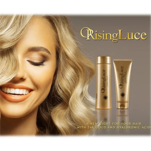 ORising Beauty Hair Care|Natural Cosmetics-- 24k Gold Mask with Hyaluronic Acid - ORising Luce - Gold - Professional Luxury - Avvenice