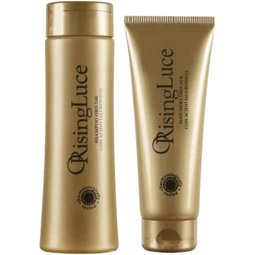 ORising Beauty Hair Care|Natural Cosmetics-- 24k Gold Mask with Hyaluronic Acid - ORising Luce - Gold - Professional Luxury - Avvenice