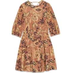Ottod'Ame Dresses-Ottod'Ame - Cotton Flower Print Dress - Orange - Dresses - Luxury Exclusive Collection - Avvenice