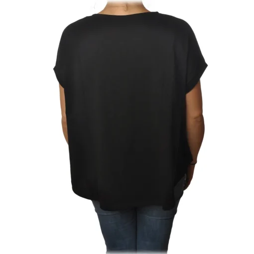 Ottod'Ame T-shirt-Ottod'Ame - Cotton T-Shirt with Short Sleeves - Black - T-Shirt - Luxury Exclusive Collection - Avvenice